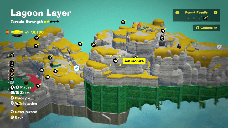 Ammonite 7 Fossil Map Location