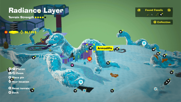 Armadillo 8 Fossil Map Location