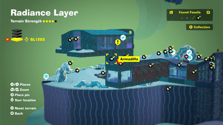 Armadillo 9 Fossil Map Location