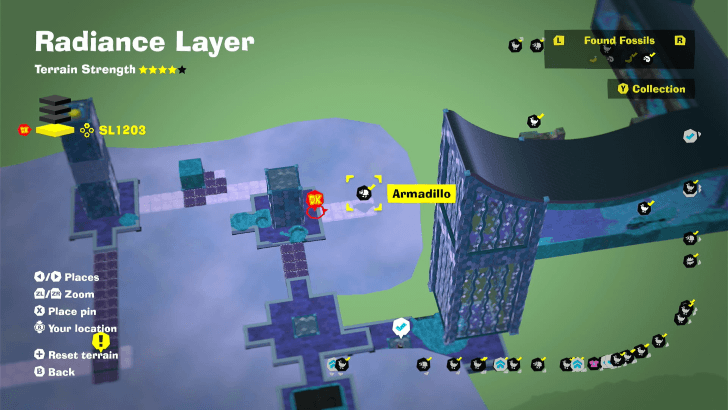 Armadillo 10 Fossil Map Location