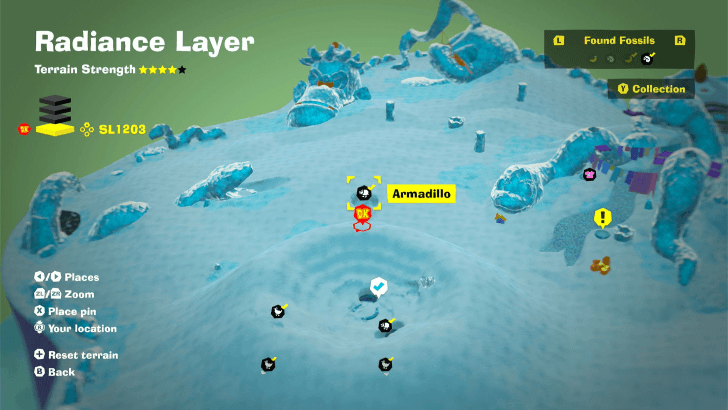 Armadillo 5 Fossil Map Location