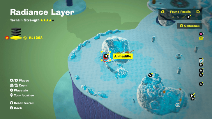 Armadillo 6 Fossil Map Location