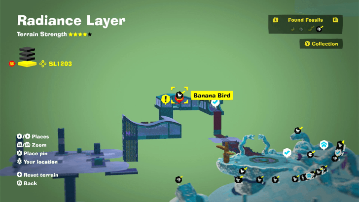 Banana Bird 54 Fossil Map Location