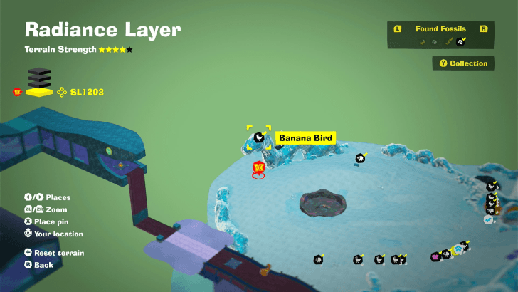 Banana Bird 48 Fossil Map Location