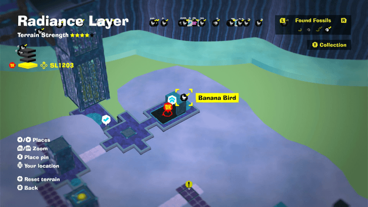 Banana Bird 57 Fossil Map Location