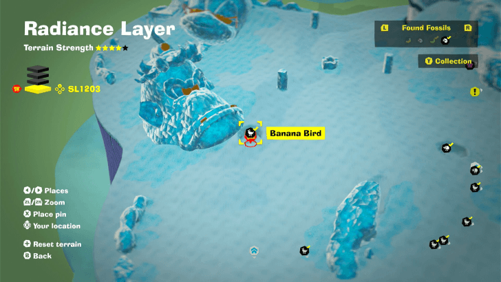 Banana Bird 41 Fossil Map Location