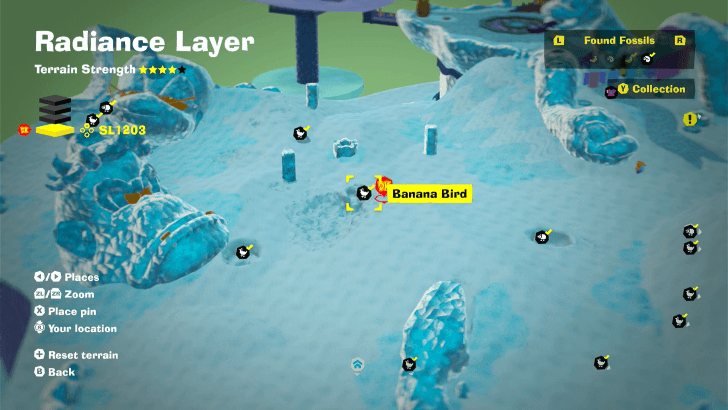 Banana Bird 44 Fossil Map Location