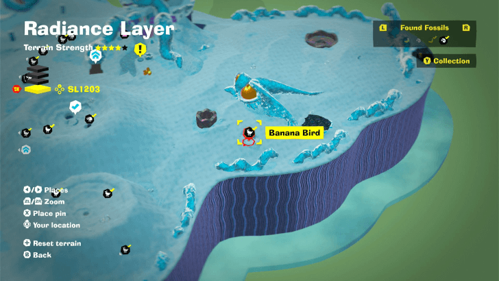 Banana Bird 45 Fossil Map Location