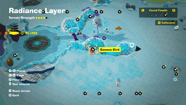 Banana Bird 51 Fossil Map Location