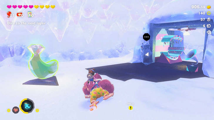 Shifty Smash Over Ice and Lava Banandium Gem Overworld Location