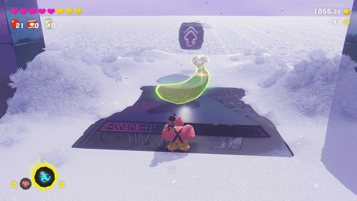 Treacherous Steps through Powder Banandium Gem Overworld Location