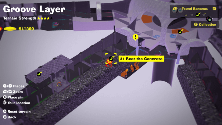 Beat the Concrete Banandium Gem Map Location