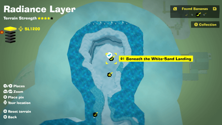 Beneath the White-Sand Landing Banandium Gem Map Location