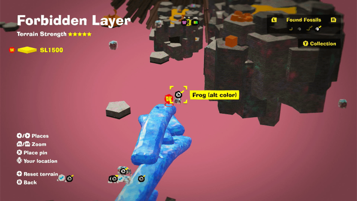 Frog (Alt Color) 9 Fossil Map Location