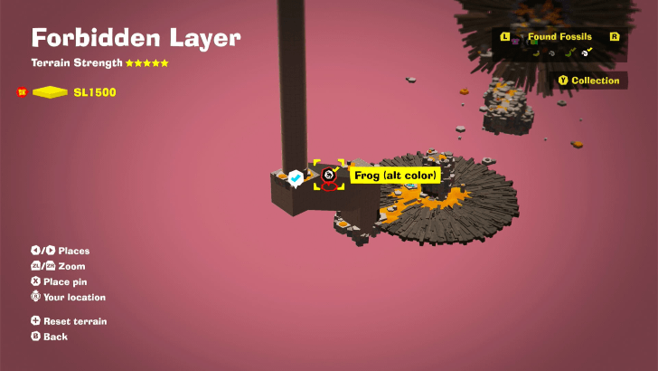 Frog (Alt Color) 1 Fossil Map Location