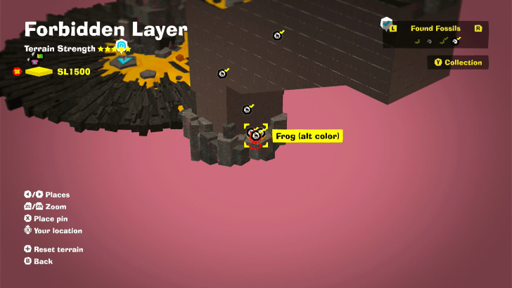 Frog (Alt Color) 6 Fossil Map Location