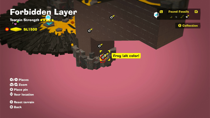 Frog (Alt Color) 4 Fossil Map Location