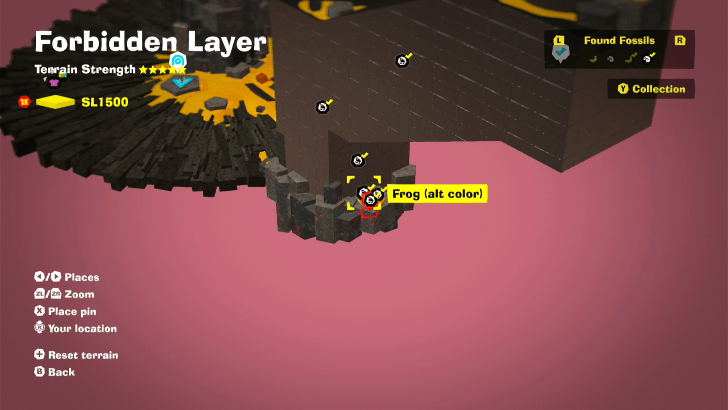 Frog (Alt Color) 5 Fossil Map Location