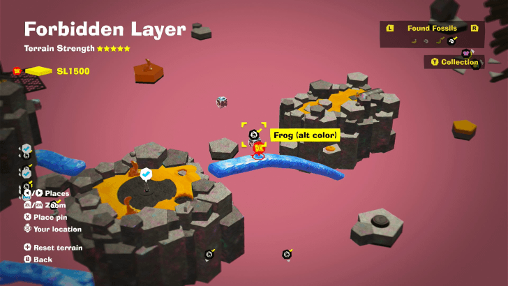 Frog (Alt Color) 12 Fossil Map Location