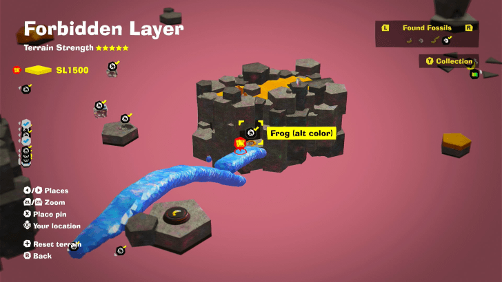 Frog (Alt Color) 15 Fossil Map Location