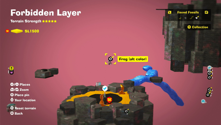 Frog (Alt Color) 10 Fossil Map Location