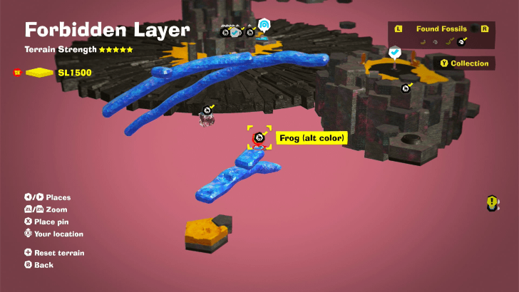 Frog (Alt Color) 11 Fossil Map Location