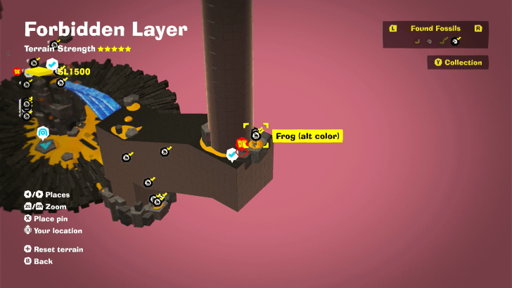 Frog (Alt Color) 18 Fossil Map Location