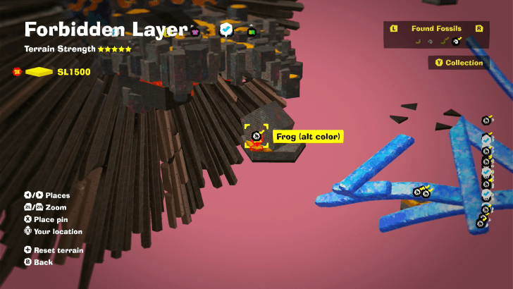 Frog (Alt Color) 24 Fossil Map Location