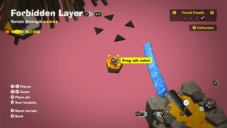 Frog (Alt Color) 23 Fossil Map Location