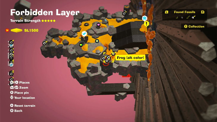 Frog (Alt Color) 28 Fossil Map Location