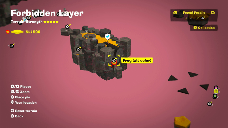 Frog (Alt Color) 20 Fossil Map Location