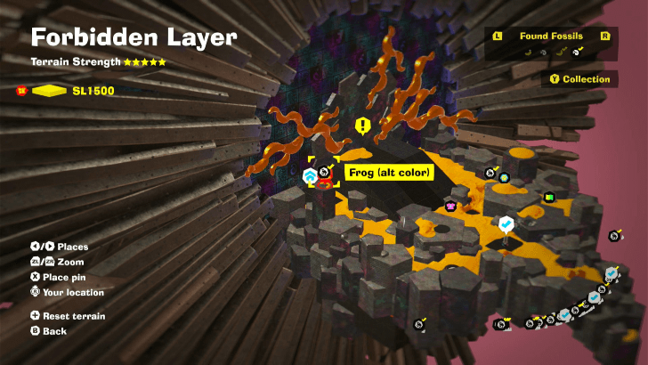 Frog (Alt Color) 26 Fossil Map Location