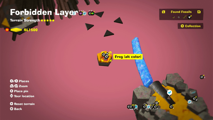 Frog (Alt Color) 21 Fossil Map Location