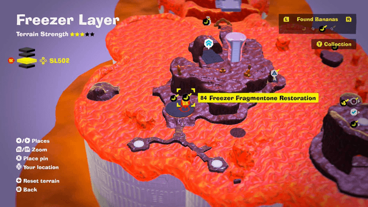 Freezer Fragmentone Restoration Banandium Gem Map Location