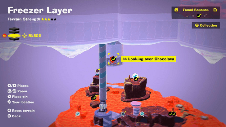 Looking over Chocolava Banandium Gem Map Location