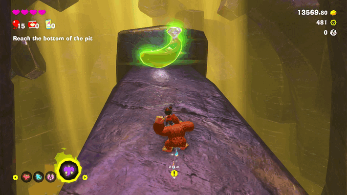 Top of the Heap Banandium Gem Overworld Location