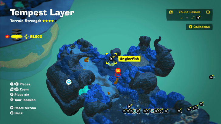 Anglerfish 10 Fossil Map Location