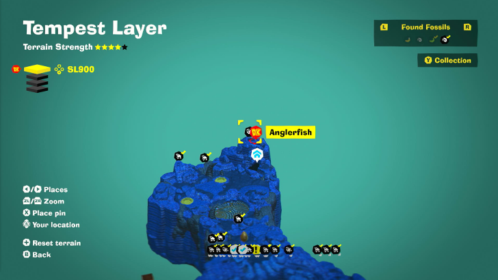 Anglerfish 3 Fossil Map Location