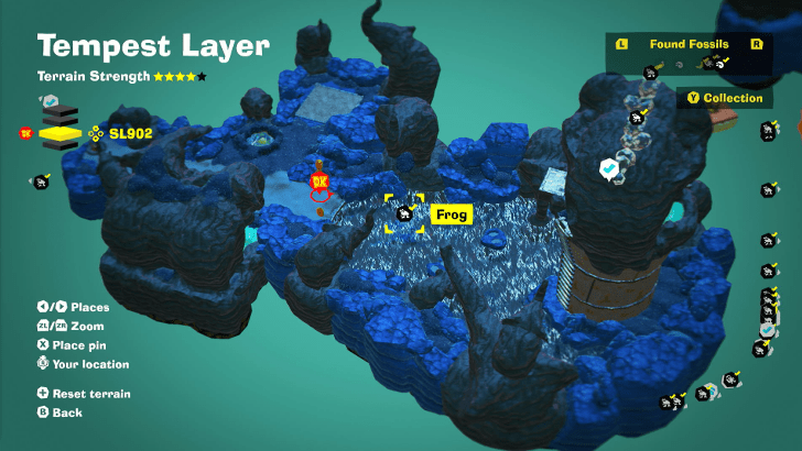 Frog 54 Fossil Map Location