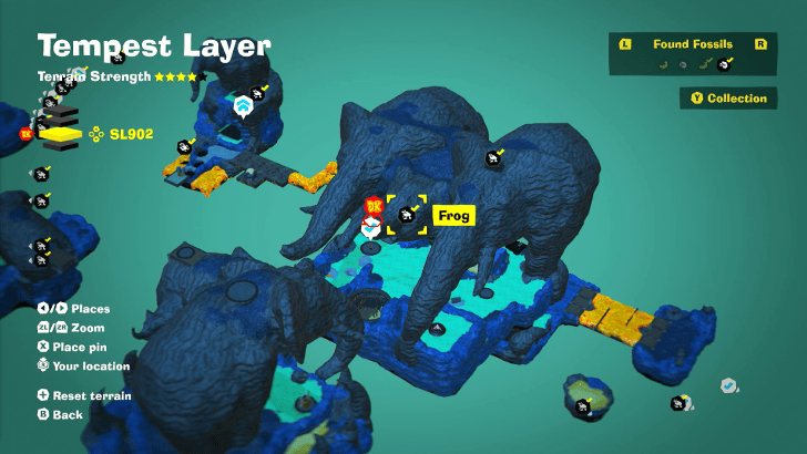 Frog 43 Fossil Map Location