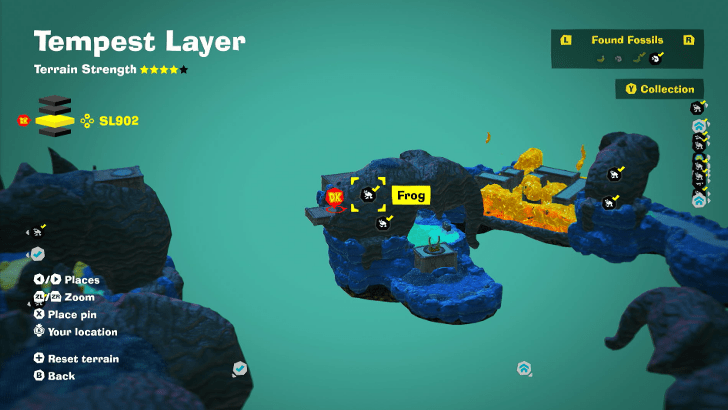 Frog 41 Fossil Map Location