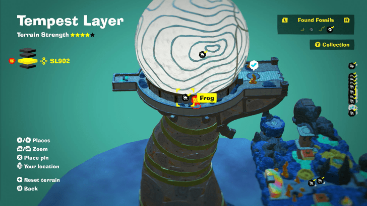 Frog 58 Fossil Map Location