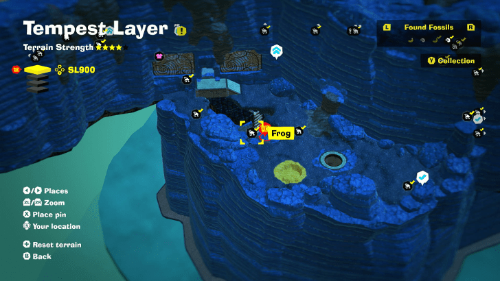 Frog 18 Fossil Map Location