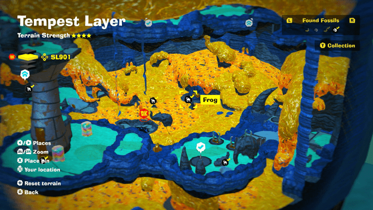 Frog 24 Fossil Map Location