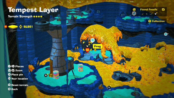 Frog 22 Fossil Map Location