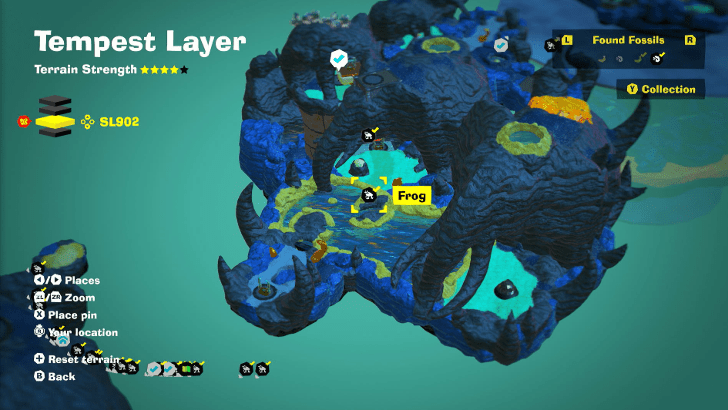 Frog 49 Fossil Map Location