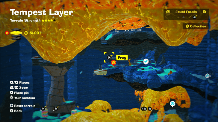 Frog 60 Fossil Map Location