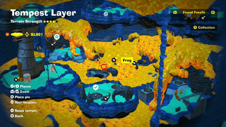 Frog 23 Fossil Map Location