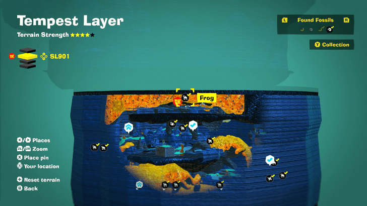 Frog 29 Fossil Map Location