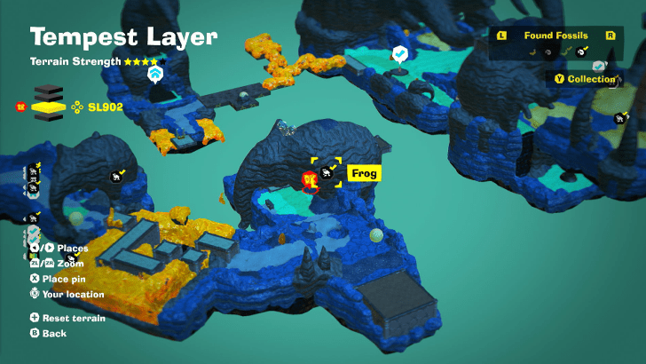 Frog 40 Fossil Map Location